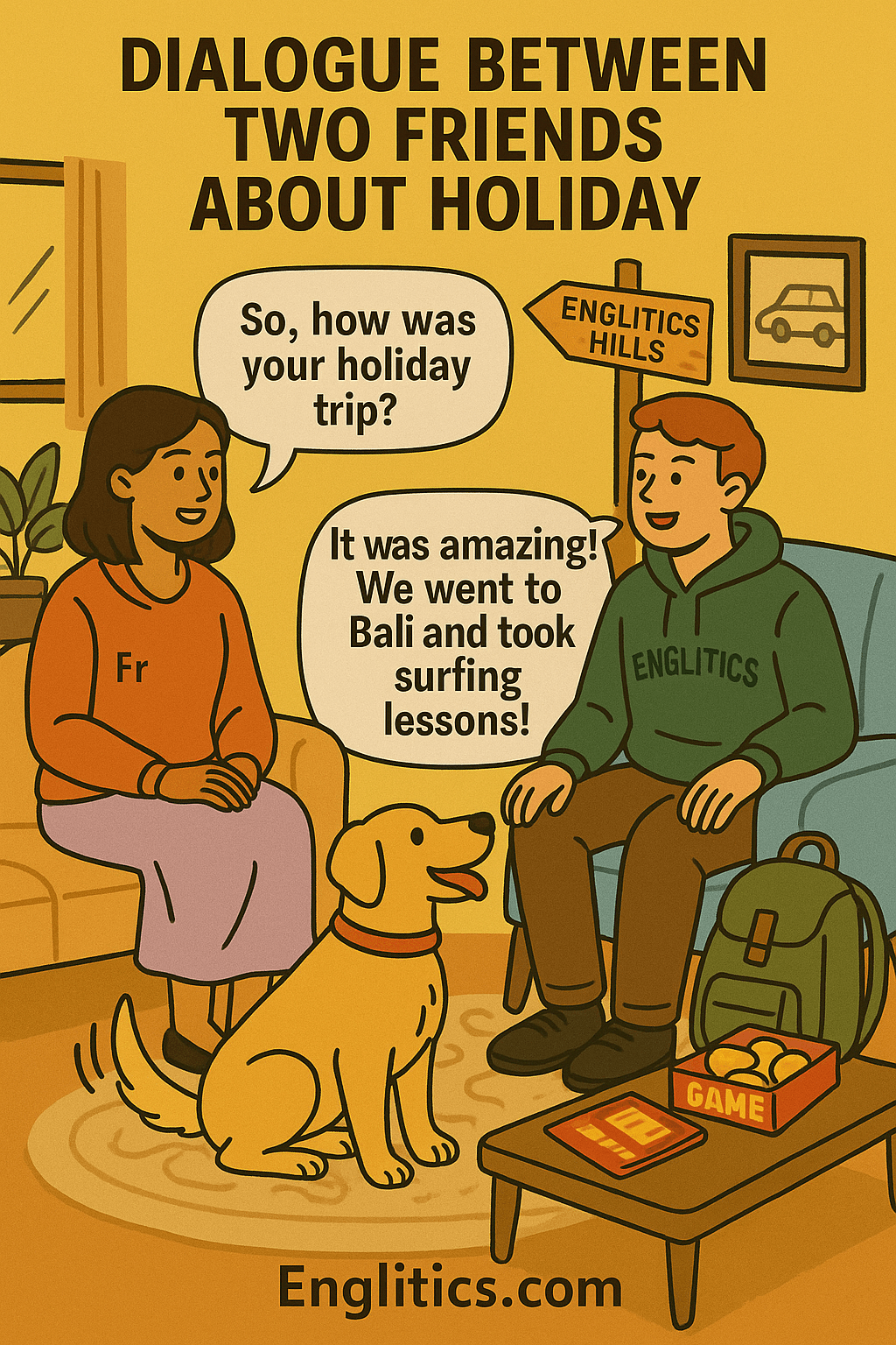 Dialogue Between Two Friends About their Holiday