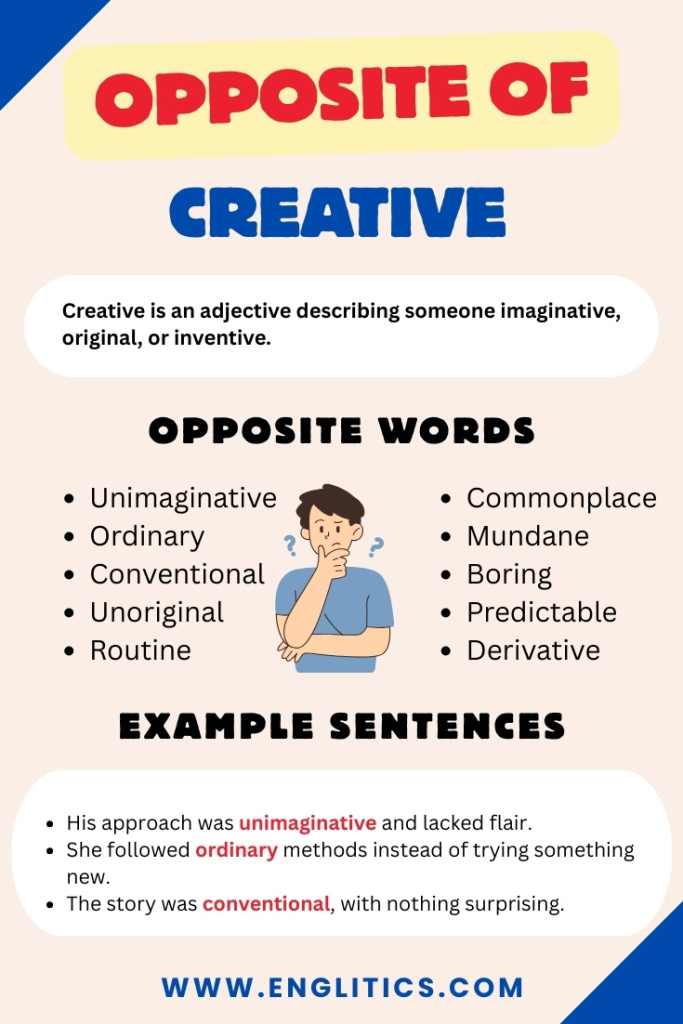 Opposite of Creative