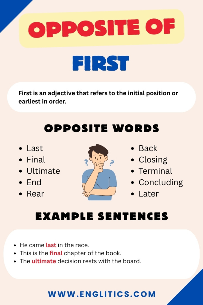 Opposite of First