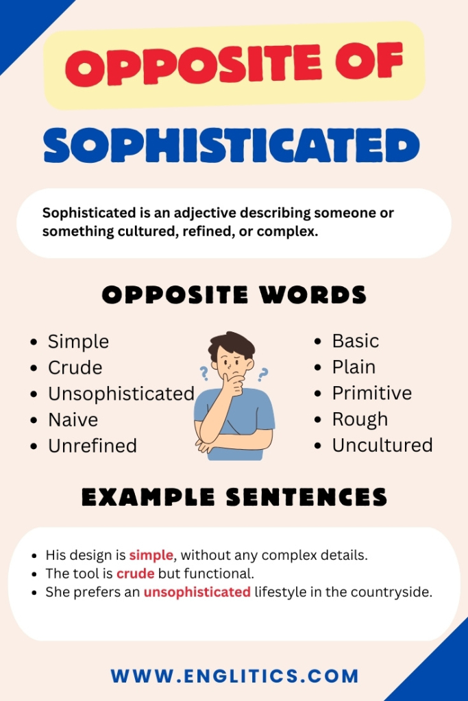 Opposite of Sophisticated
