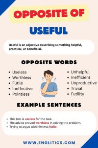 Opposite of Useful: 32 Antonyms and Usage Examples