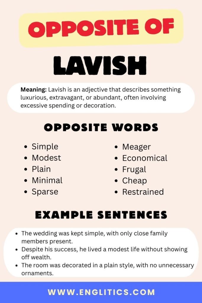 Opposit of Lavish