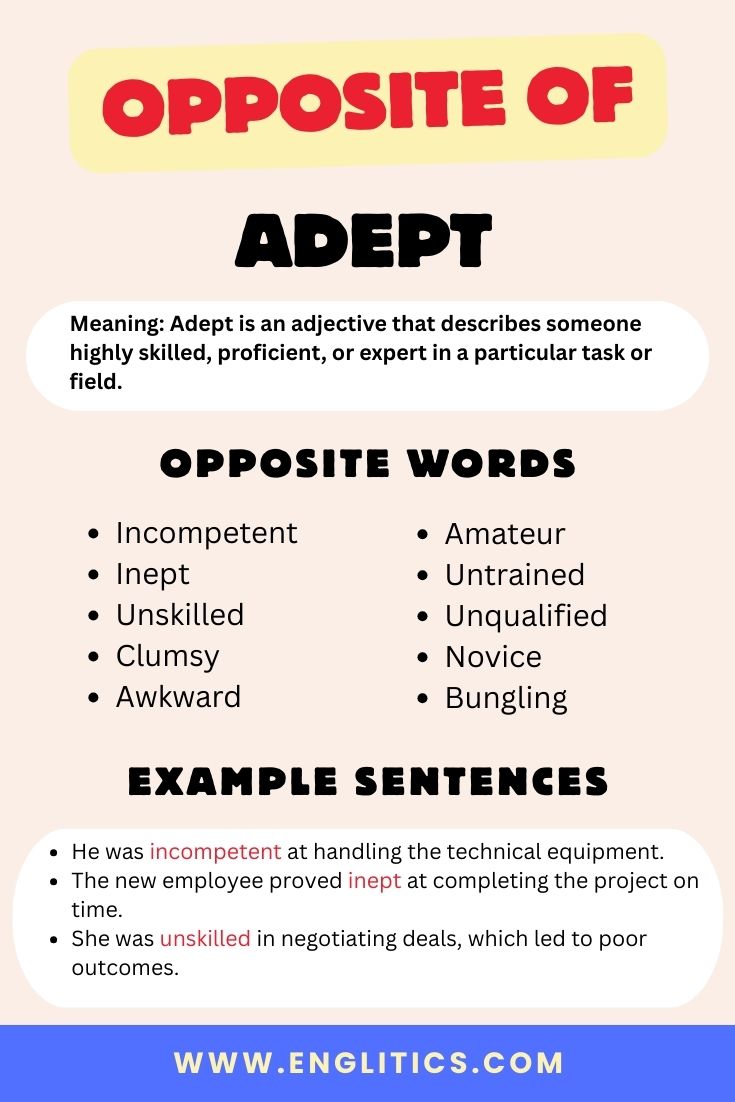 Opposite of Adept