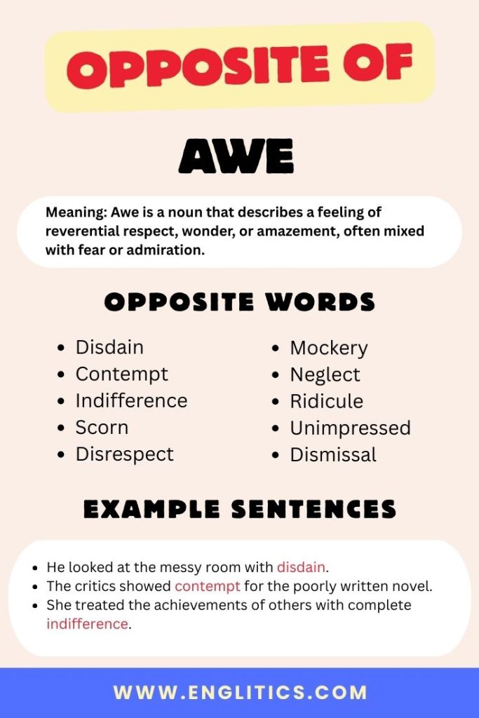 Opposite of Awe
