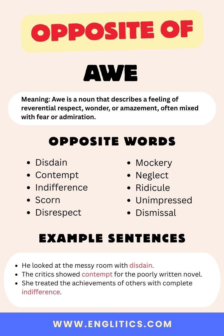 Opposite of Awe