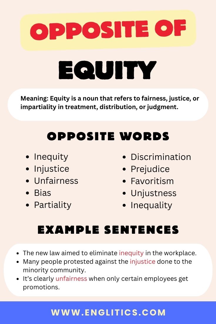Opposite of Equity