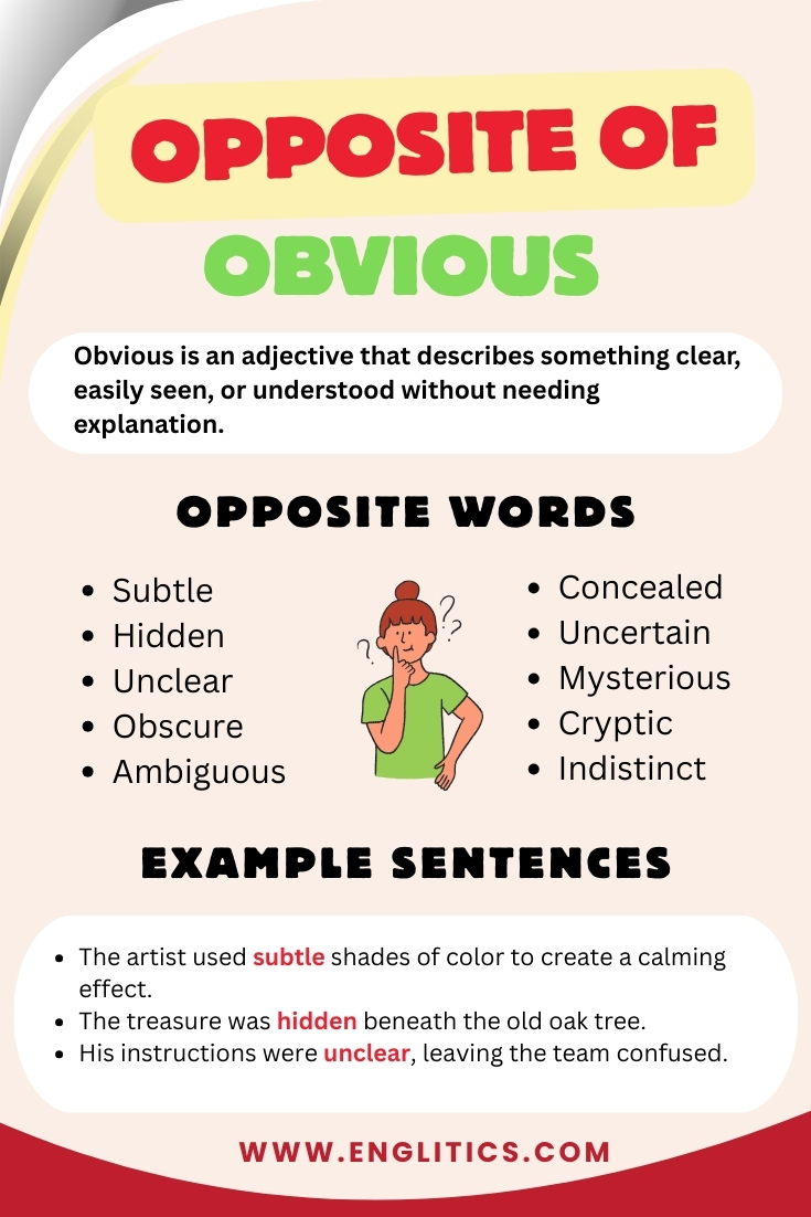 Opposite of Obvious