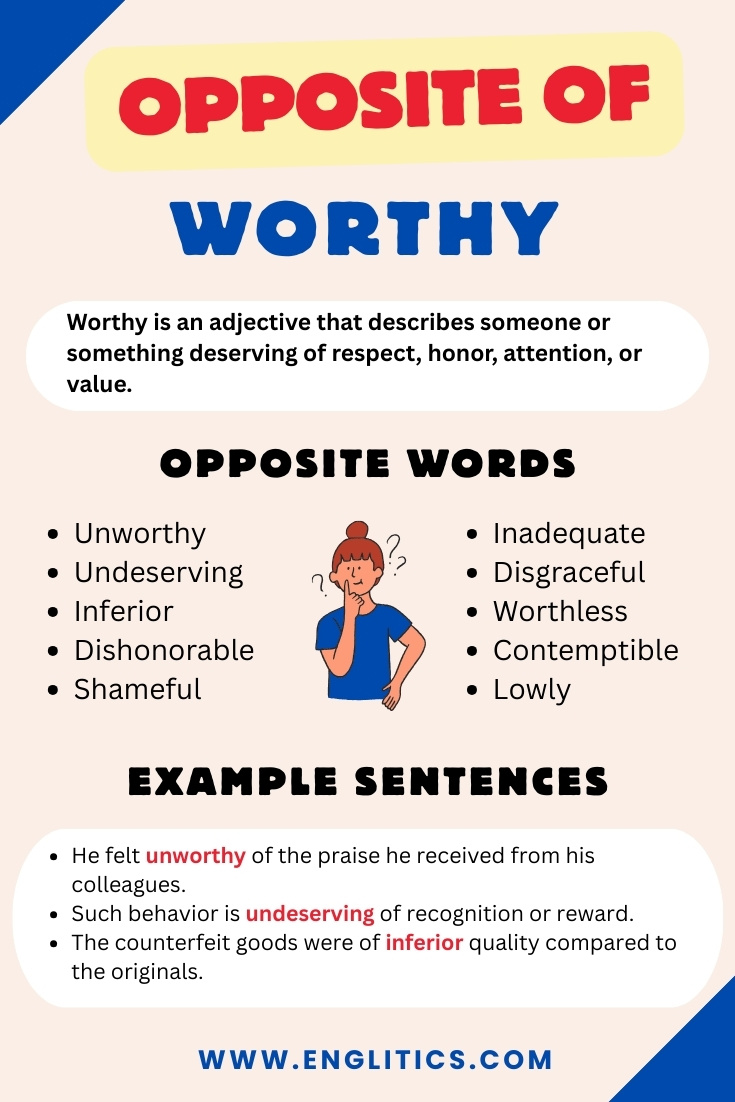 Opposite of Worthy